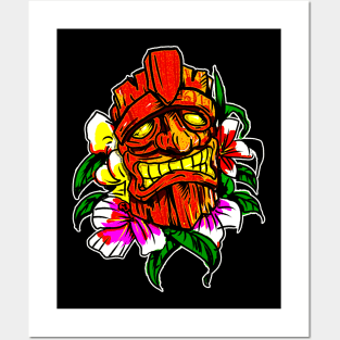 Red Tiki of Summer Posters and Art